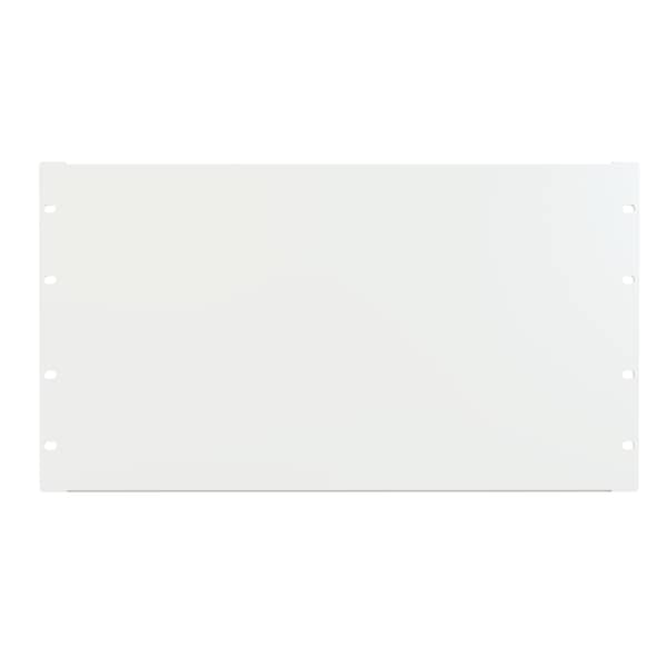 Hammond 6U FLANGED STEEL Panel WHITE PBFS19010WH - main